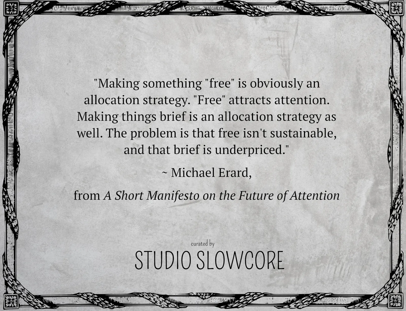 We Have Gift-Feeds, Not Free Tiers - Slowcore Value Flow Journals