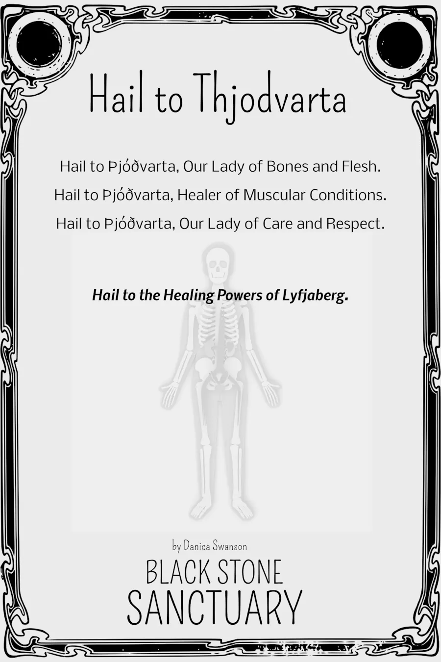 Thjodvarta Prayer Printable