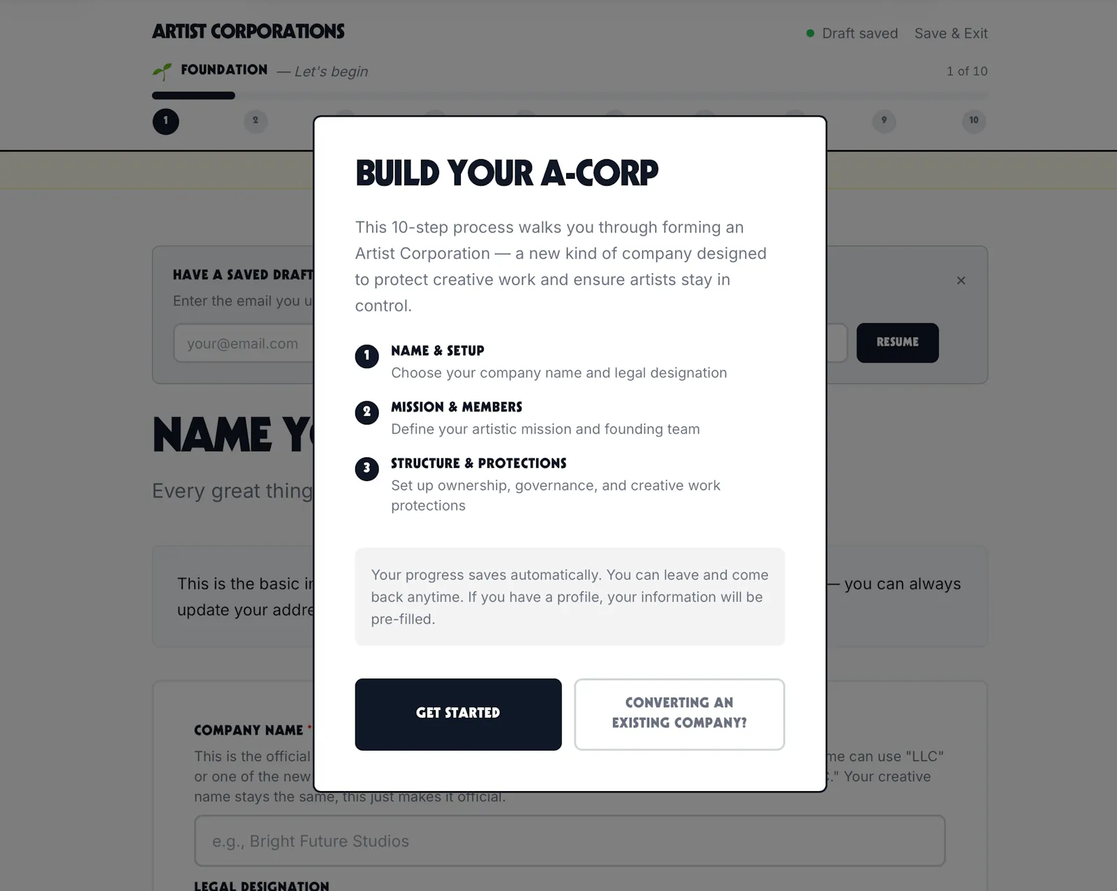 The first A-Corp law is here