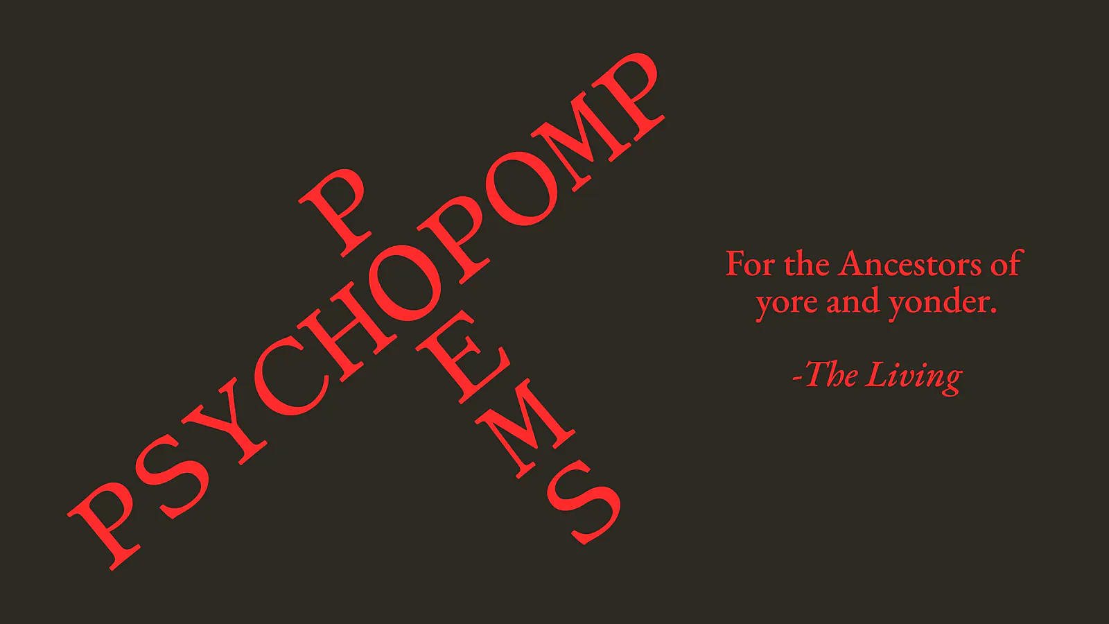 Call for poetry submissions: PSYCHOPOMP