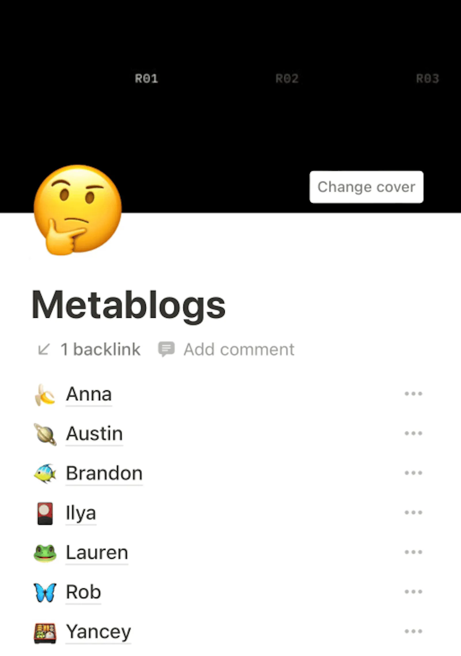 Metablogging