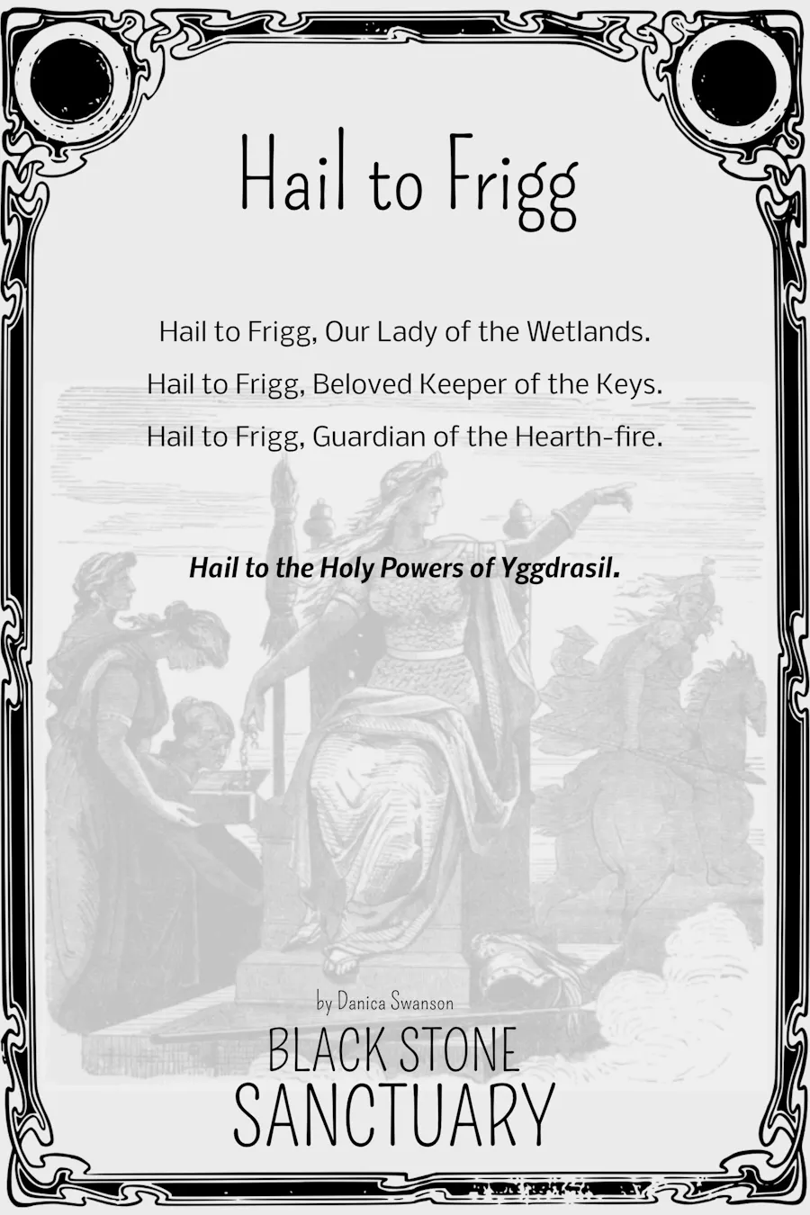 Frigg Prayer Printable