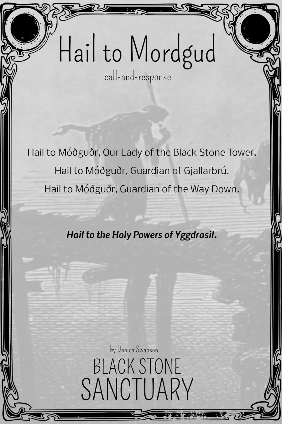 Mordgud Prayer Printable (two versions)