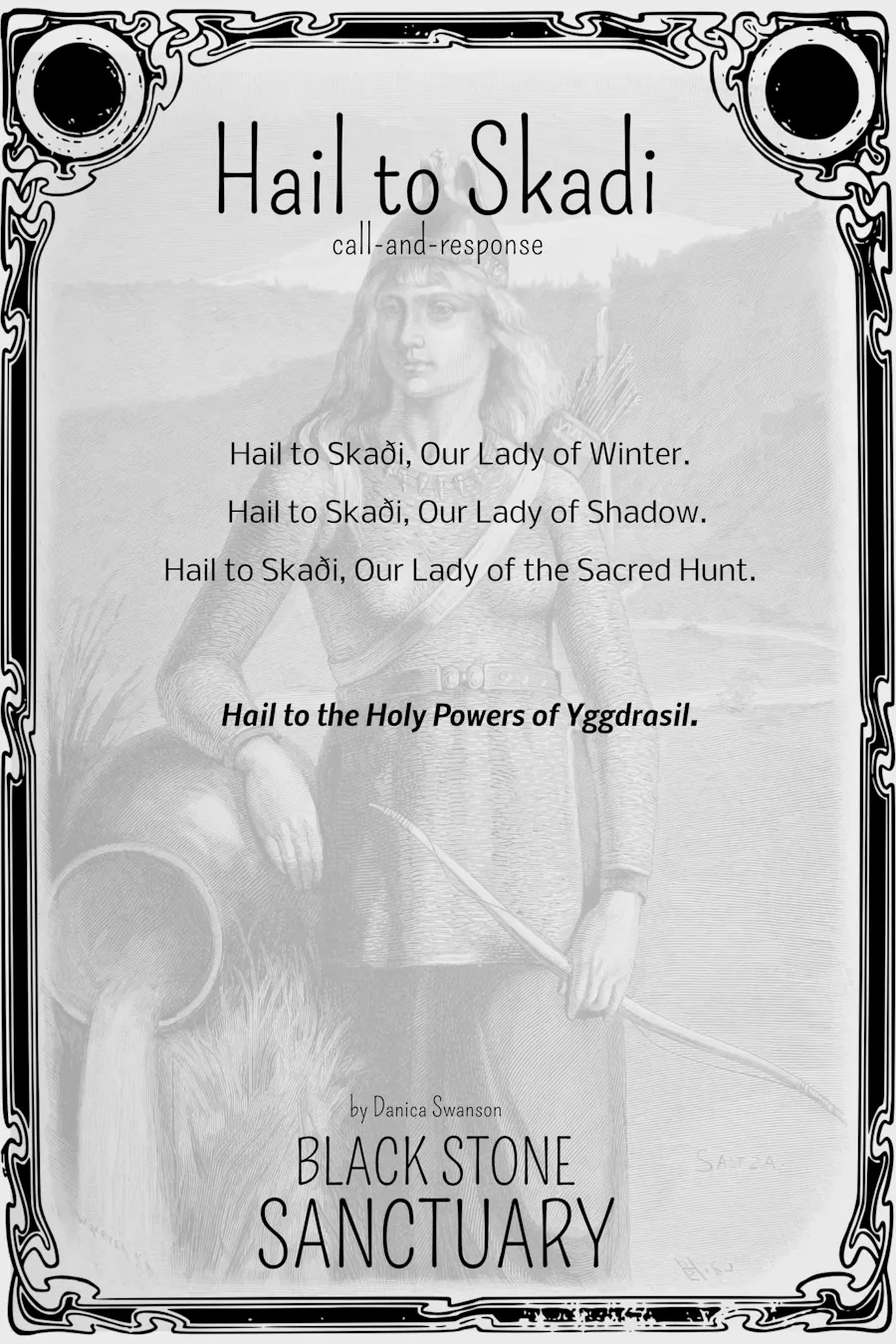 Skadi Prayer Printable